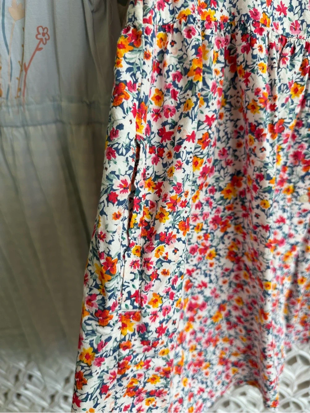 Dip and Old Navy Girls' Floral Dresses, size 8